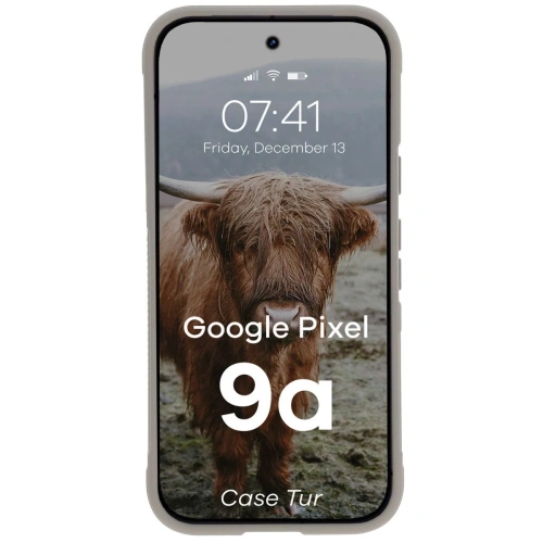 Pancerne etui Bizon Case Tur do Google Pixel 9a jasnoszare