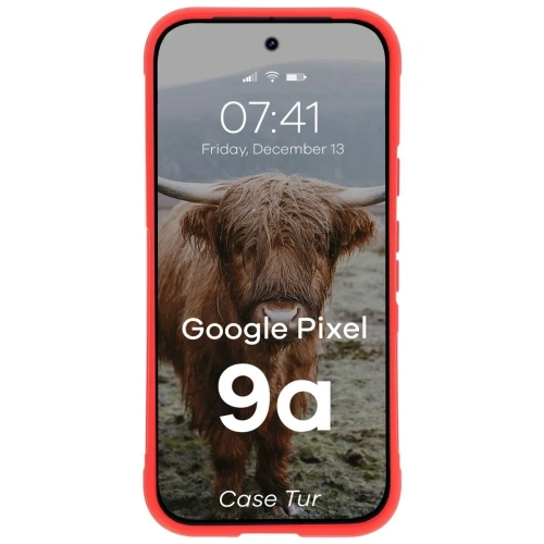 Pancerne etui Bizon Case Tur do Google Pixel 9a czerwone