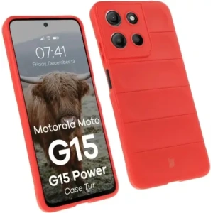 Wholesale Bizon Case Tur Motorola Moto G15 / G15 Power red - BIZ9170 - {ean13} - Hurt
