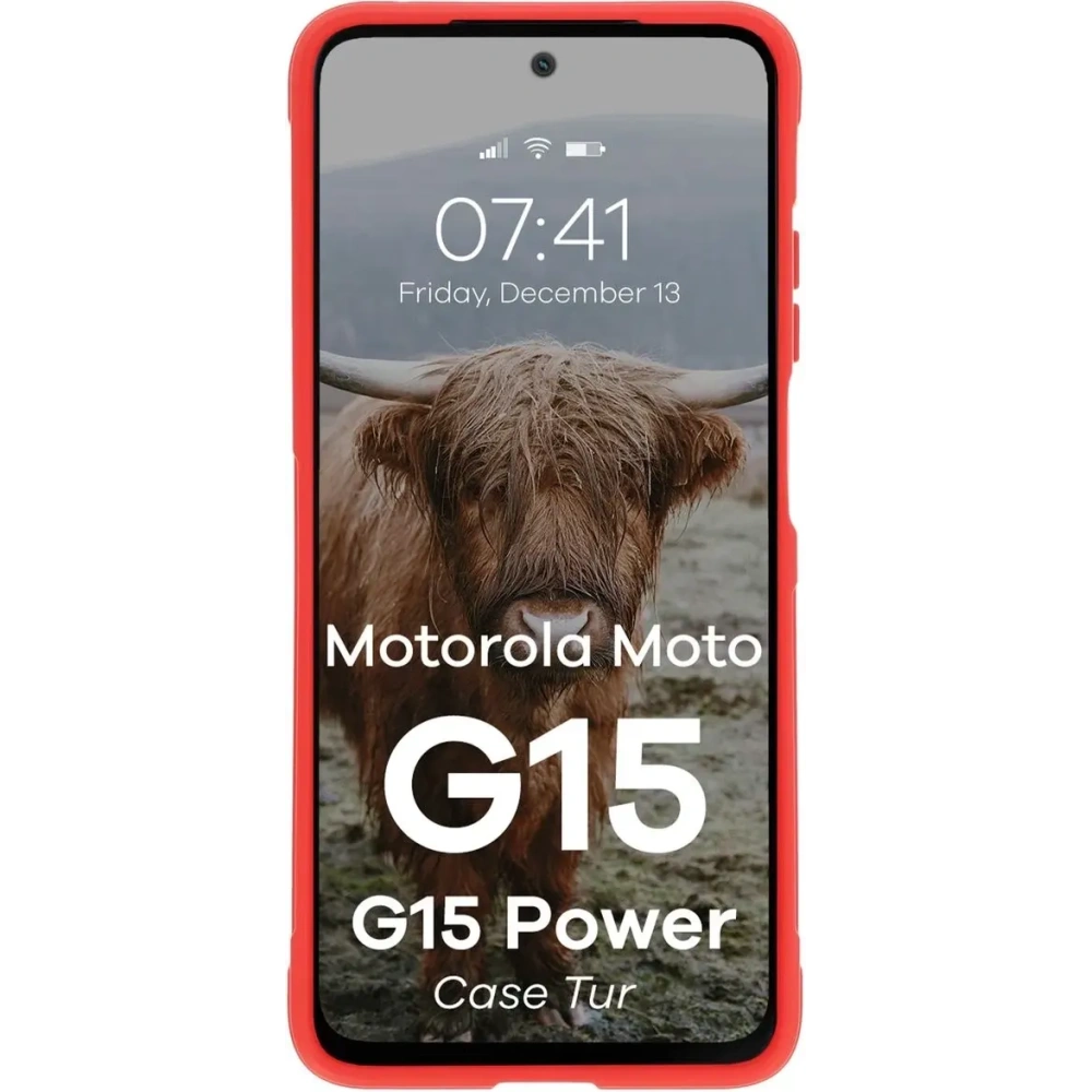 Wholesale Bizon Case Tur Motorola Moto G15 / G15 Power red - BIZ9170 - {ean13} - Hurt