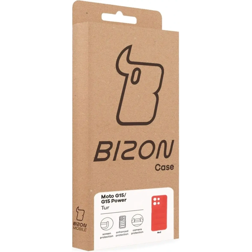 Wholesale Bizon Case Tur Motorola Moto G15 / G15 Power red - BIZ9170 - {ean13} - Hurt
