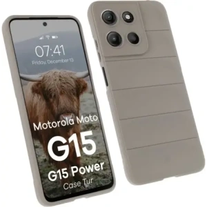 Hurtownia GSM - Husă Bizon pentru Motorola Moto G15 / G15 Power gri deschis - BIZ9172 - {ean13} - Hurt
