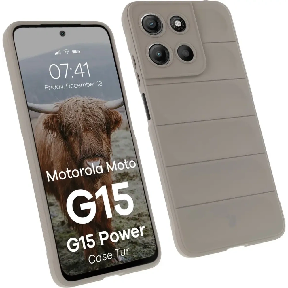 Hurtownia GSM - Husă Bizon pentru Motorola Moto G15 / G15 Power gri deschis - BIZ9172 - {ean13} - Hurt