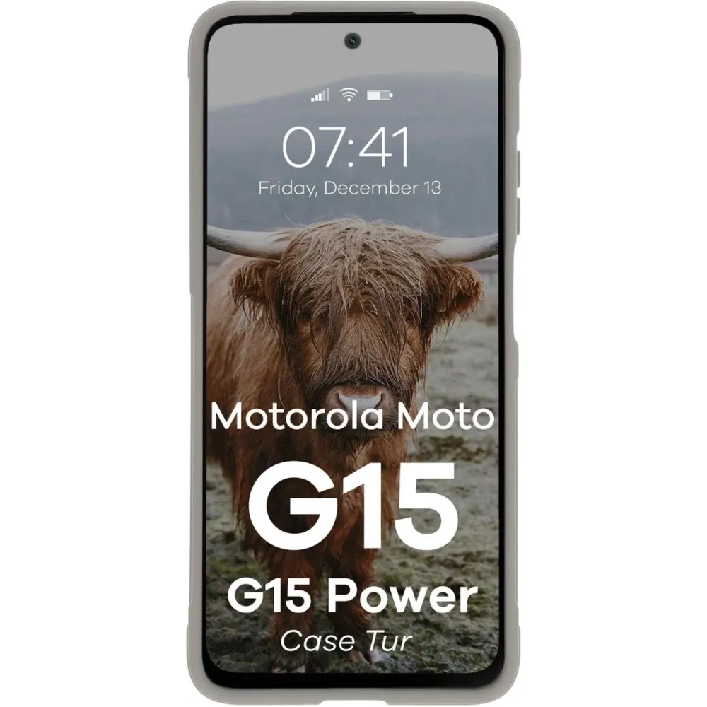 Hurtownia GSM - Husă Bizon pentru Motorola Moto G15 / G15 Power gri deschis - BIZ9172 - {ean13} - Hurt