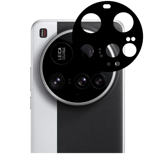 2x szkło na ekran + 1x na aparat Bizon Edge 3D Pack do Xiaomi 15 Ultra