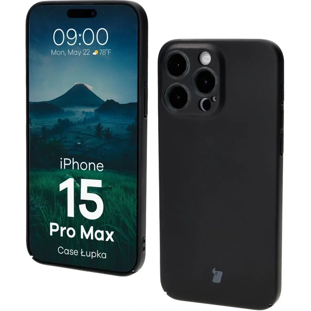 Hurtownia GSM - Bizon Case Lupka Apple iPhone 15 Pro Max schwarz - BIZ9180 - {ean13} - Hurt