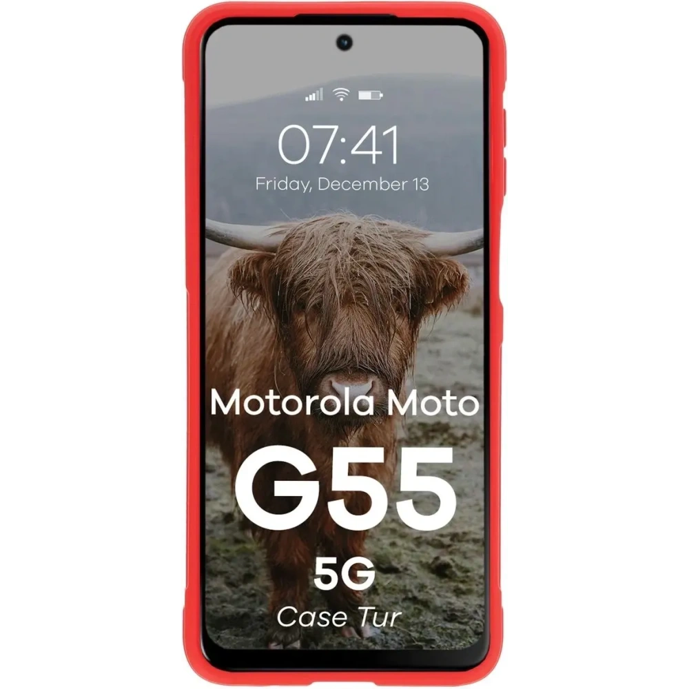Hurtownia GSM - Bizon Case Tur Motorola Moto G55 5G piros - BIZ9182 - {ean13} - Hurt
