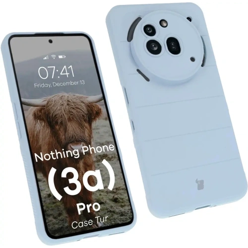 Pancerne etui Bizon Case Tur do Nothing Phone (3a) Pro jasnoniebieskie