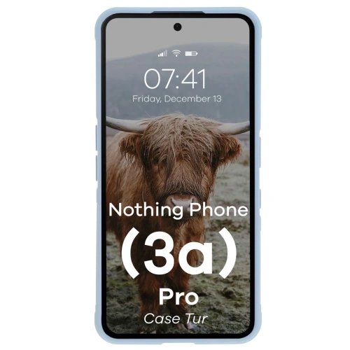 Pancerne etui Bizon Case Tur do Nothing Phone (3a) Pro jasnoniebieskie