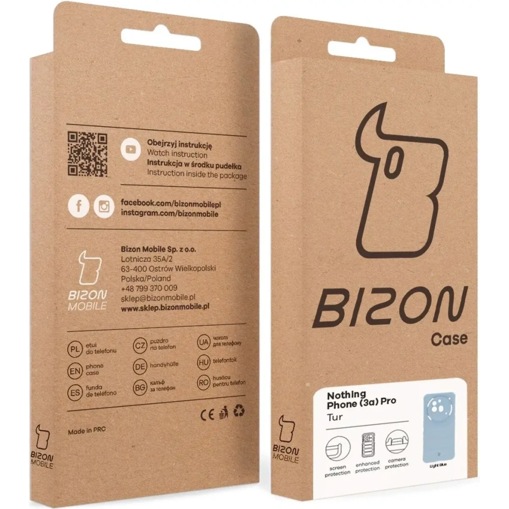 Hurtownia GSM - Bizon Case Tur Nothing Phone (3a) Pro világoskék - BIZ9184 - {ean13} - Hurt