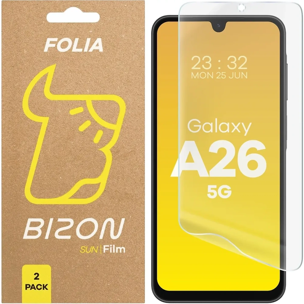 Hurtownia GSM - Bizon Üvegfólia Nap Samsung Galaxy A26 5G [2 CSOMAG] - BIZ9185 - {ean13} - Hurt