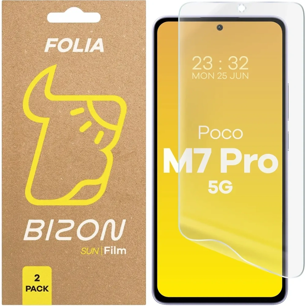 Hurtownia GSM - Bizon Üvegfólia Nap Xiaomi Poco M7 Pro 5G [2 CSOMAG] - BIZ9186 - {ean13} - Hurt