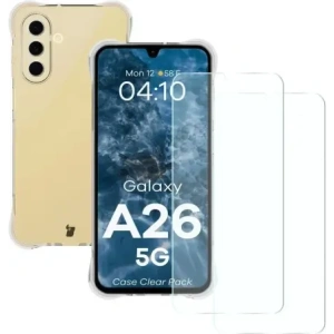 Hurtownia GSM - Bizon Case Clear Pack carcasă + 2x sticlă de protecție pentru ecran Samsung Galaxy A26 5G - BIZ9187 - {ean13} - Hurt