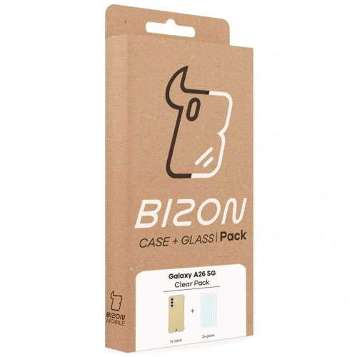 Etui + 2x szkło na ekran Bizon Case Clear Pack do Samsung Galaxy A26 5G