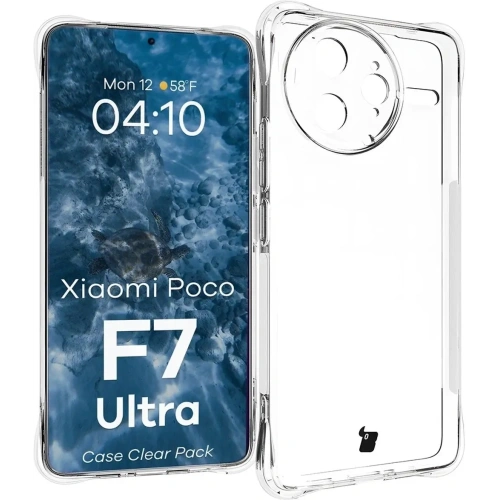 Etui + 2x szkło na ekran Bizon Case Clear Pack do Xiaomi Poco F7 Ultra