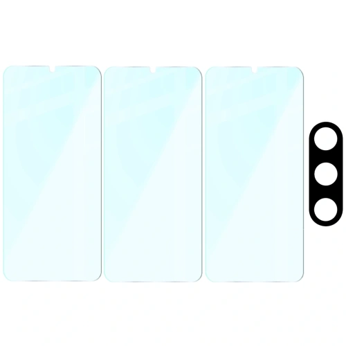 3x szkło na ekran + 1x na aparat BIZON Clear 2 Pack do Samsung Galaxy A26 5G