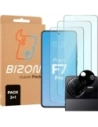 3x szkło na ekran + 1x na aparat BIZON Clear 2 Pack do Xiaomi Poco F7 Pro