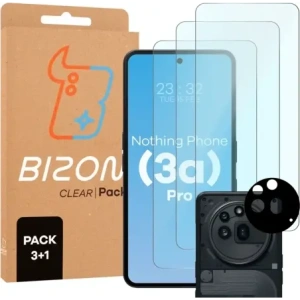 Hurtownia GSM - Bizon Clear 2 Csomag 3x edzett üveg + 1x lencsevédő Nothing Phone (3a) Pro - BIZ9193 - {ean13} - Hurt