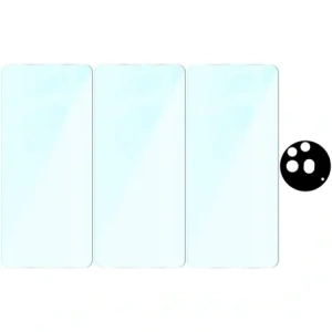 Wholesale Bizon Clear 2 Pack 3x tempered glass + 1x lens protection Nothing Phone (3a) Pro - BIZ9193 - {ean13} - Hurt