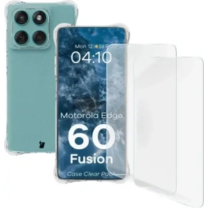 Hurtownia GSM - Bizon Case Clear Pack carcasă flexibilă + 2x folie de protecție ecran Motorola Edge 60 Fusion - BIZ9194 - {ean13} - Hurt