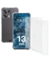Etui + 2x folia na ekran Bizon Case Clear Pack do Oppo Reno13 Pro