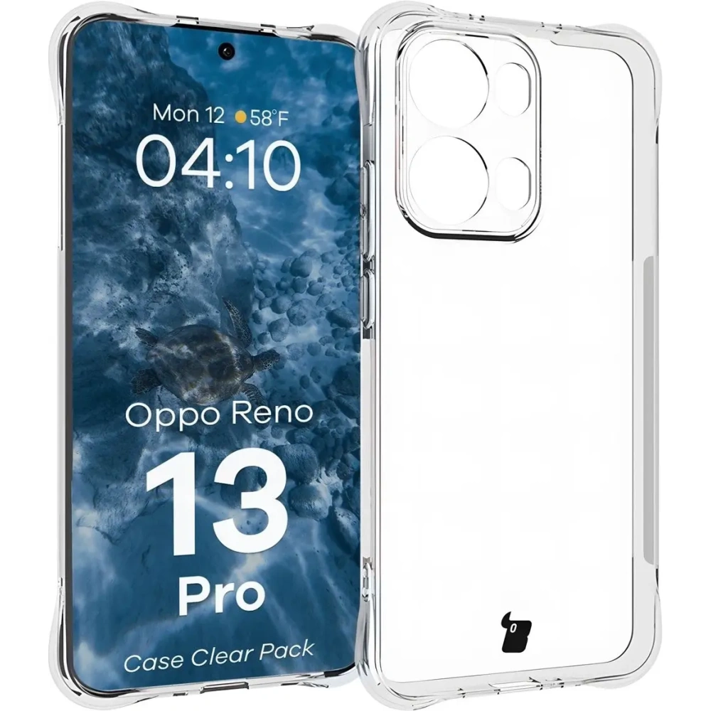 Wholesale Bizon Case Clear Pack flexible case + 2x screen film Oppo Reno13 Pro - BIZ9195 - {ean13} - Hurt
