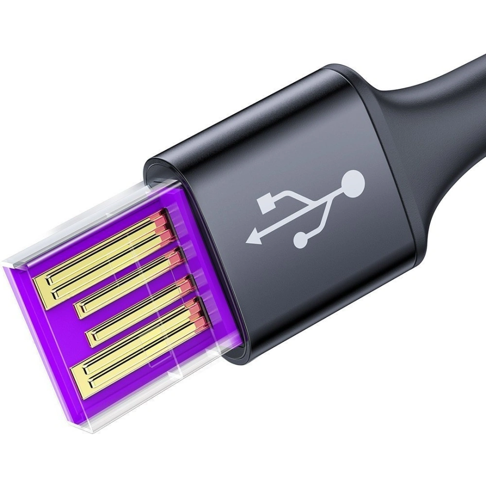 Wholesale Baseus Halo Data Huawei SuperCharge Charge Cable USB USB-C 40W 5A 1m Black - BSU1514BLK - {ean13} - Hurt