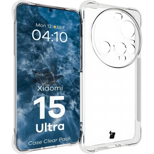 Etui + 2x folia na ekran Bizon Case Clear Pack do Xiaomi 15 Ultra