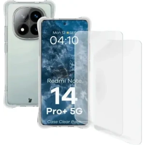 Hurtownia GSM - Bizon Case Clear Pack carcasă flexibilă + 2x folie de protecție ecran Xiaomi Redmi Note 14 Pro+ Plus 5G - BIZ9197 - {ean13} - Hurt
