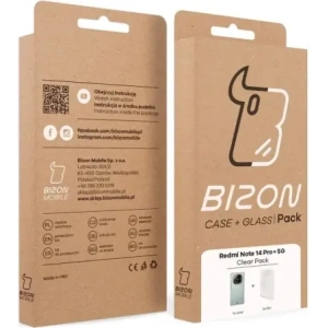 Wholesale Bizon Case Clear Pack flexible case + 2x screen film Xiaomi Redmi Note 14 Pro+ Plus 5G - BIZ9197 - {ean13} - Hurt