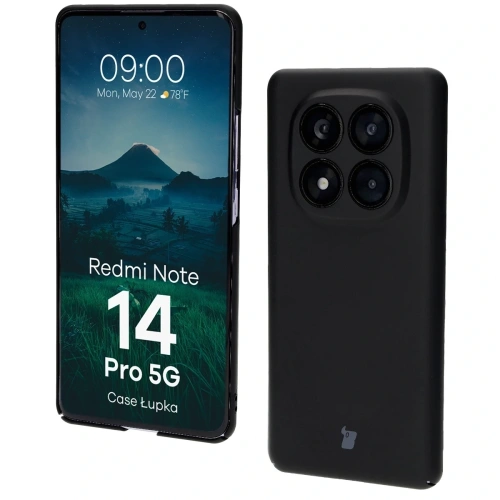 Etui Bizon Case Łupka do Xiaomi Redmi Note 14 Pro 5G czarne
