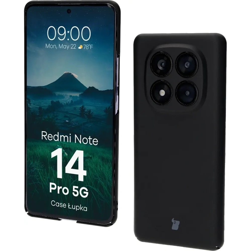 Hurtownia GSM - Bizon tok Lupka Xiaomi Redmi Note 14 Pro 5G fekete - BIZ9199 - {ean13} - Hurt