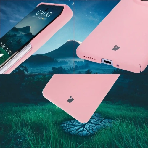 Etui Bizon Case Łupka do Xiaomi Redmi Note 14 Pro 5G różowe