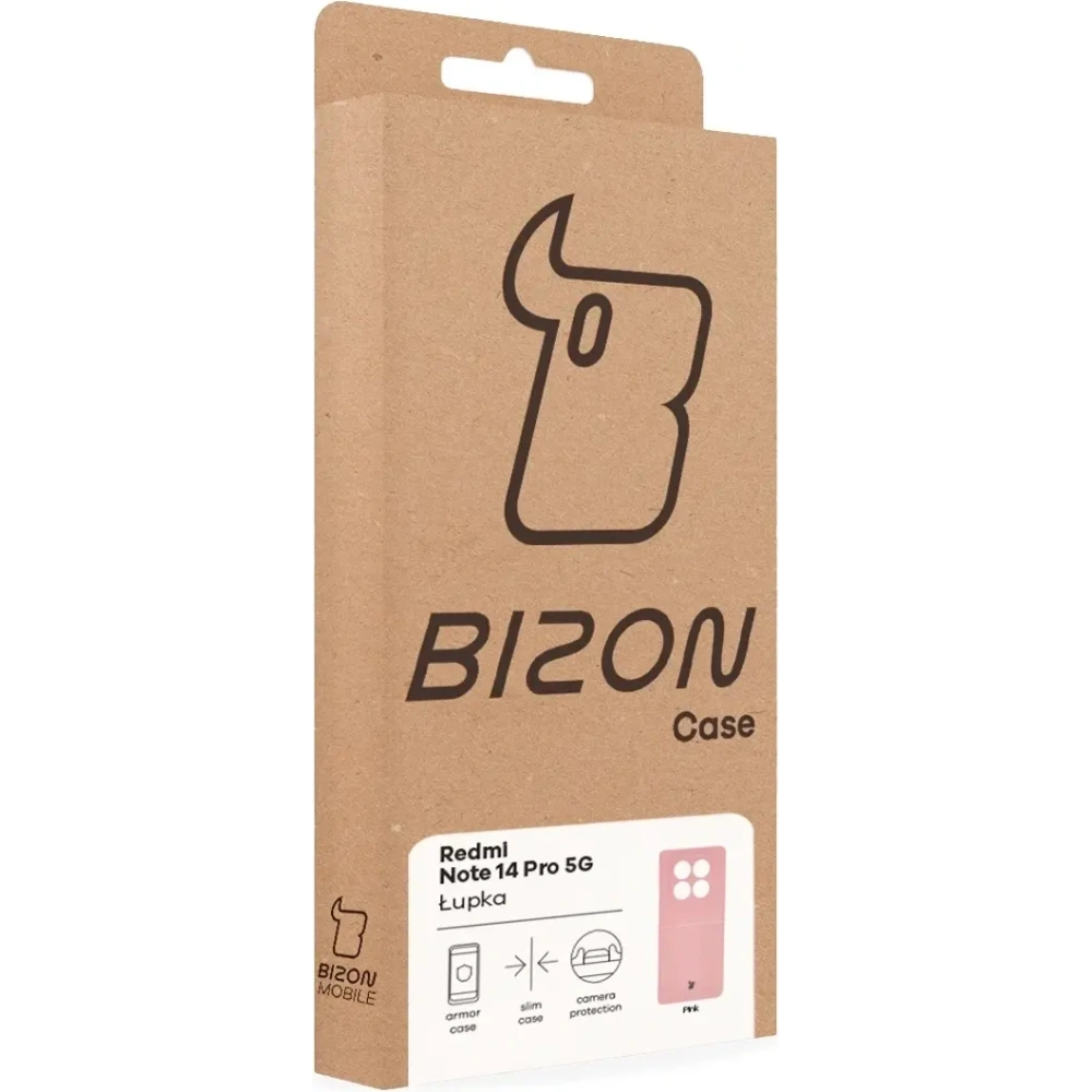 Hurtownia GSM - Bizon tok Lupka Xiaomi Redmi Note 14 Pro 5G rózsaszín - BIZ9200 - {ean13} - Hurt