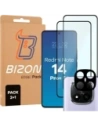 Bizon Edge 2 3D Pack 2x tempered glass + 1x lens protection Xiaomi Redmi Note 14 Pro Plus 5G