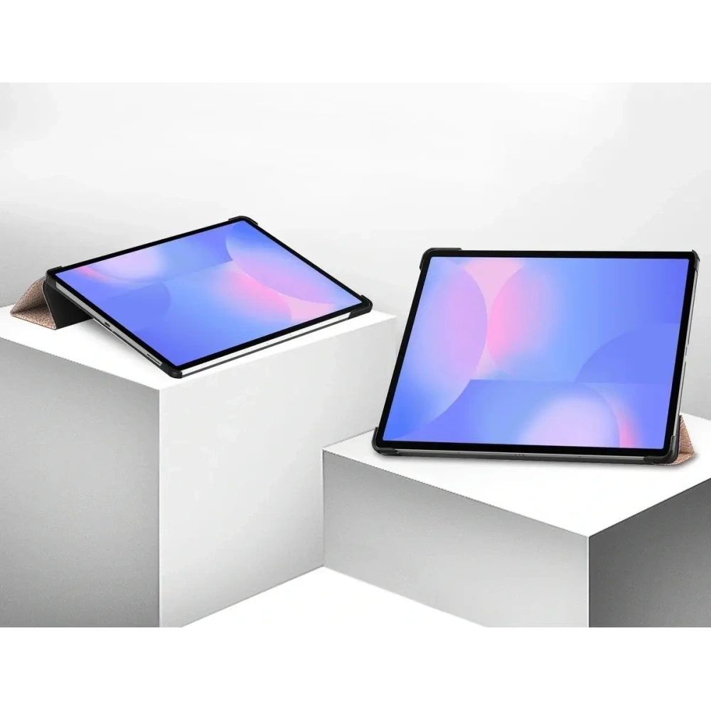 Bizon Case Tab Croc Samsung Galaxy Tab S10 FE Plus růžově zlatý