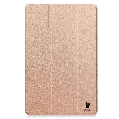Etui z klapką Bizon Case Tab Croc do Samsung Galaxy Tab S10 FE+ Plus różowozłote