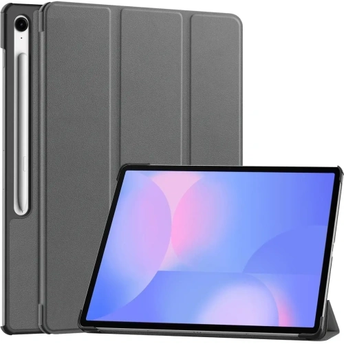 Etui z klapką Bizon Case Tab Croc do Samsung Galaxy Tab S10 FE+ Plus szare