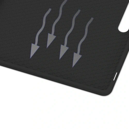 Etui z klapką Bizon Case Tab Lizard do Samsung Galaxy Tab S10 FE+ Plus czarne