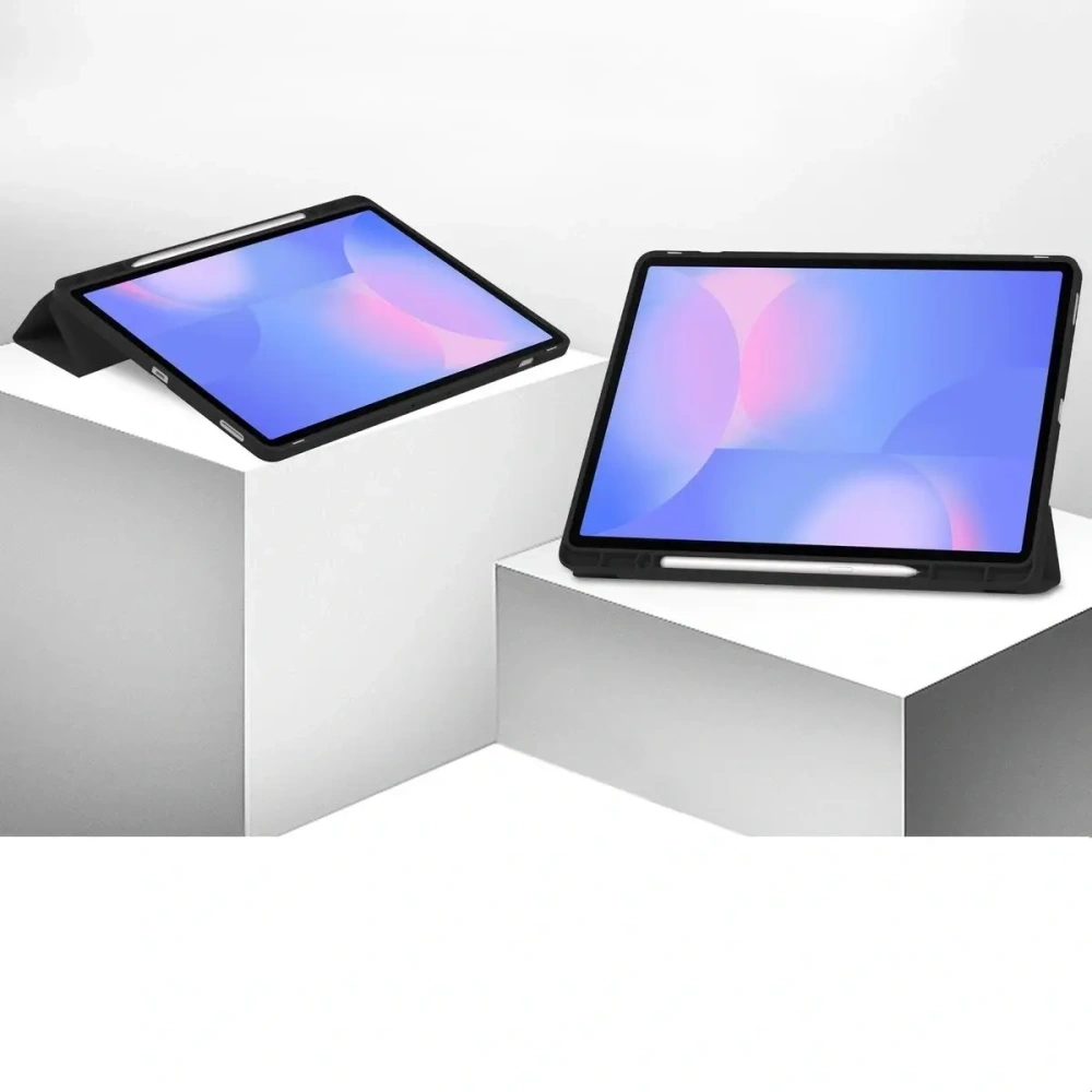 Hurtownia GSM - Husa Bizon Tab Lizard pentru Samsung Galaxy Tab S10 FE Plus neagră - BIZ9208 - {ean13} - Hurt