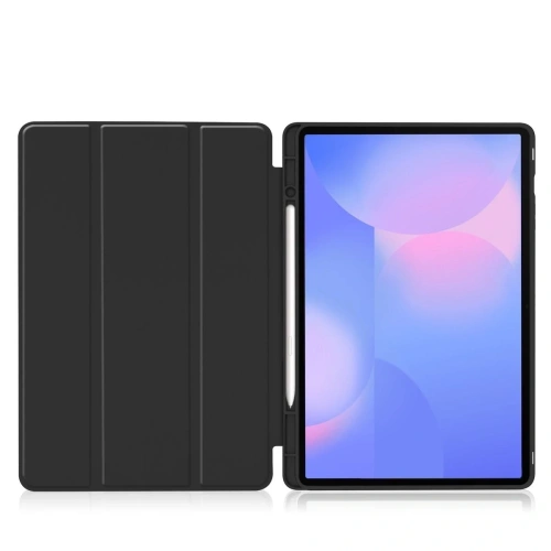 Etui z klapką Bizon Case Tab Lizard do Samsung Galaxy Tab S10 FE+ Plus czarne