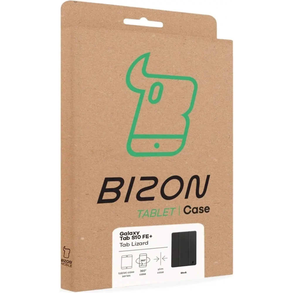 Hurtownia GSM - Bizon Case Tab Lizard Samsung Galaxy Tab S10 FE Plus fekete - BIZ9208 - {ean13} - Hurt