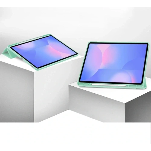 Etui z klapką Bizon Case Tab Lizard do Samsung Galaxy Tab S10 FE+ Plus miętowe