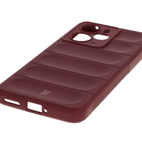 Pancerne etui Bizon Case Tur do Realme 14 5G burgundowe