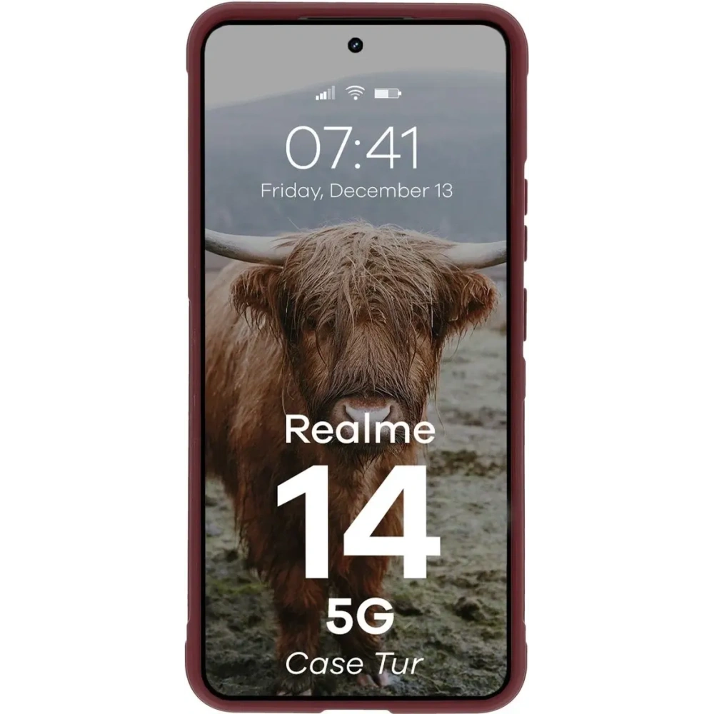 Wholesale Bizon Case Tur Realme 14 5G burgundy - BIZ9210 - {ean13} - Hurt