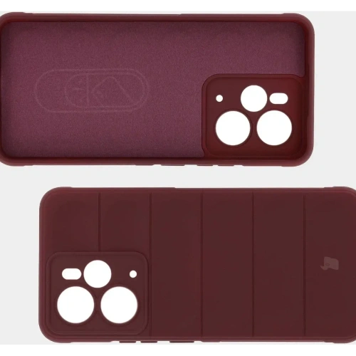 Pancerne etui Bizon Case Tur do Realme 14 5G burgundowe