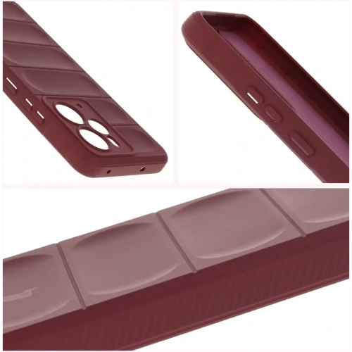 Pancerne etui Bizon Case Tur do Realme 14 5G burgundowe