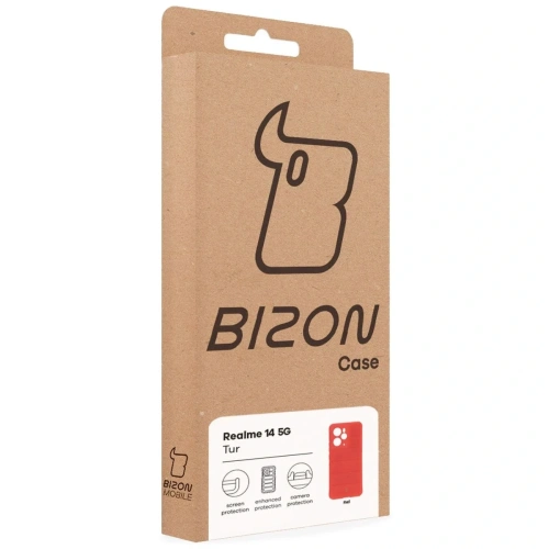 Pancerne etui Bizon Case Tur do Realme 14 5G czerwone