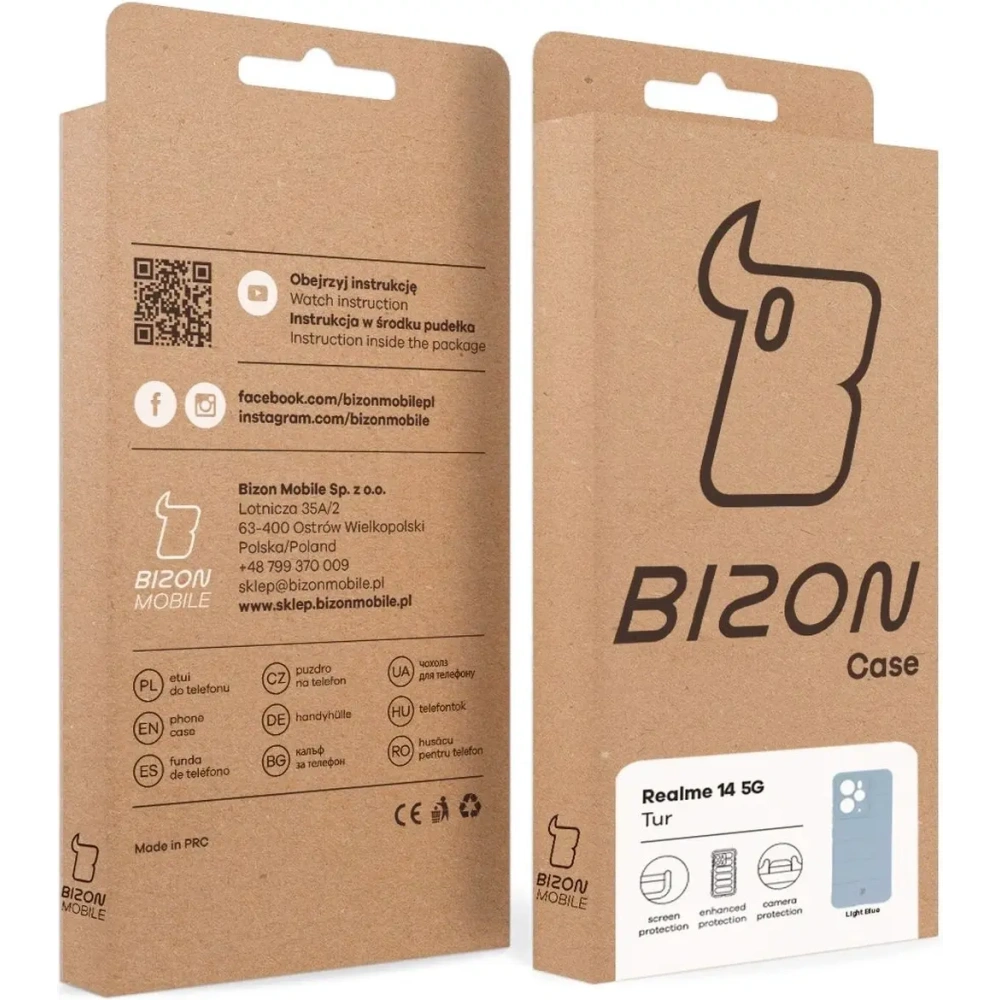Wholesale Bizon Case Tur Realme 14 5G light blue - BIZ9213 - {ean13} - Hurt