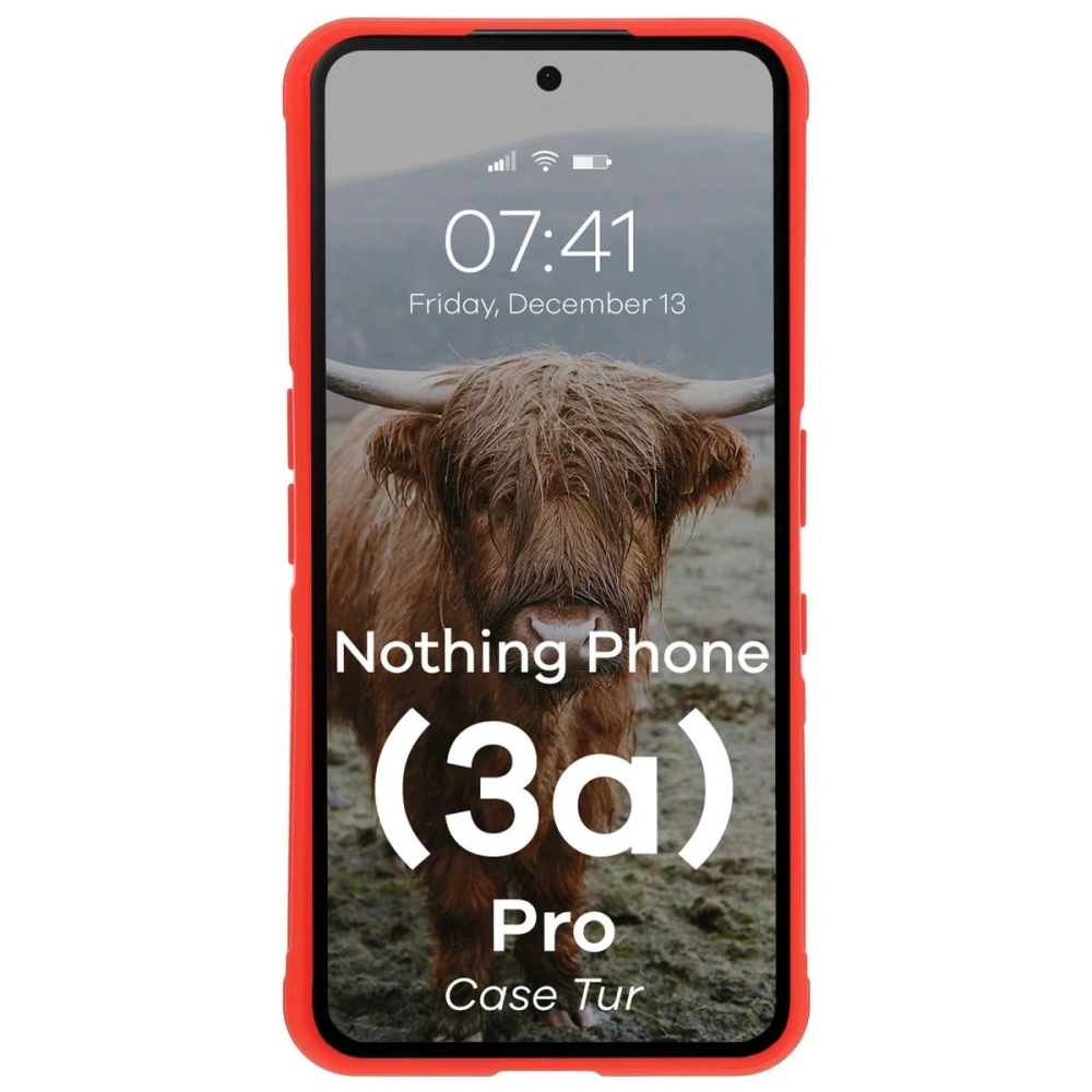 Hurtownia GSM - Pancerne etui Bizon Case Tur do Nothing Phone (3a) Pro czerwone - BIZ9215 - {ean13} - Hurt